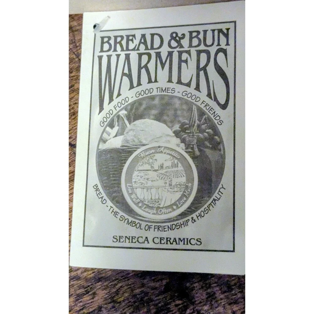 Seneca Ceramics Bread & Bun Warmer New In Box Irish Celtic Cead Mile Failte USA